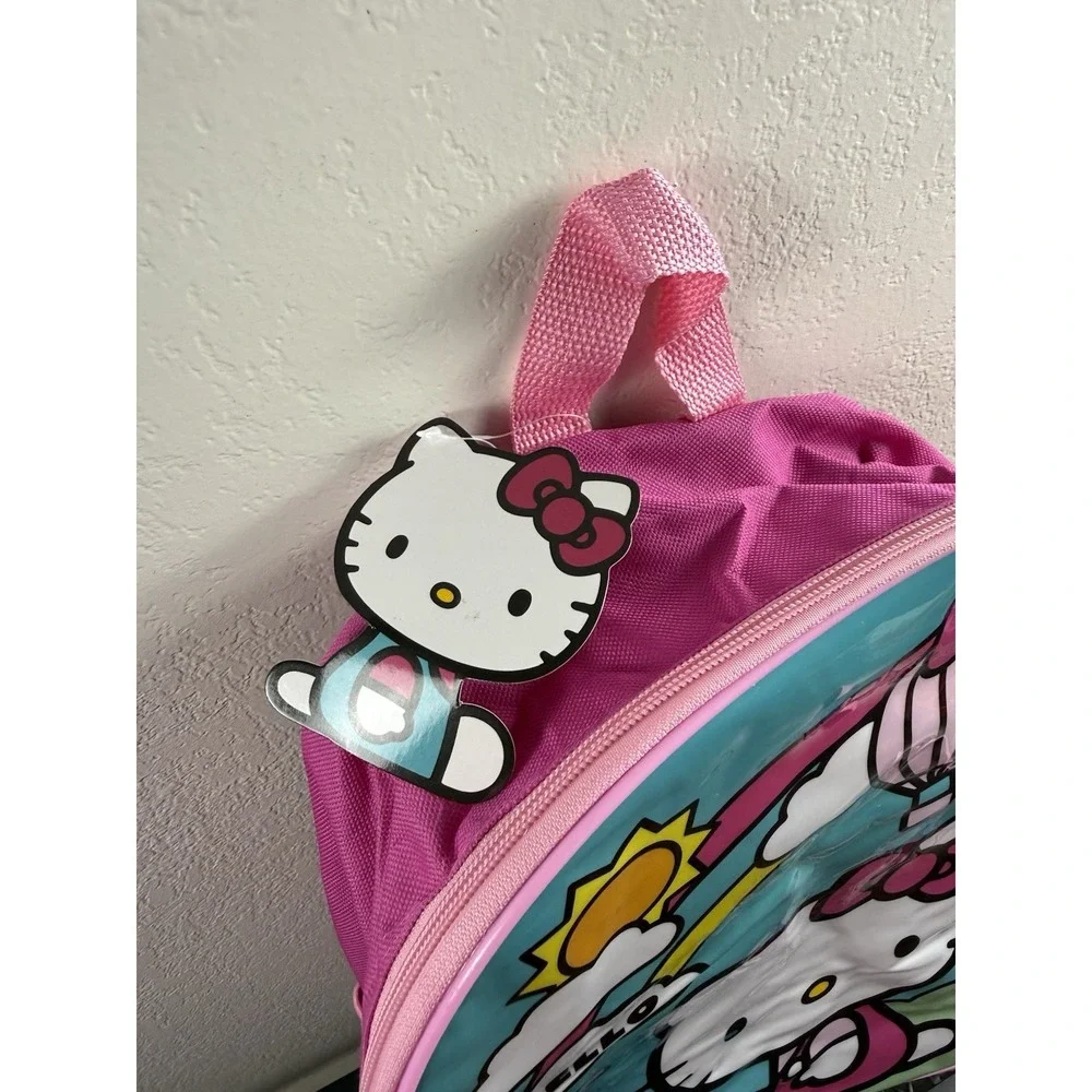 Large Backpack -‎ Hello Kitty - Garden Rainbow Pink 16